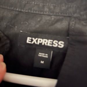 Express button up black shirt